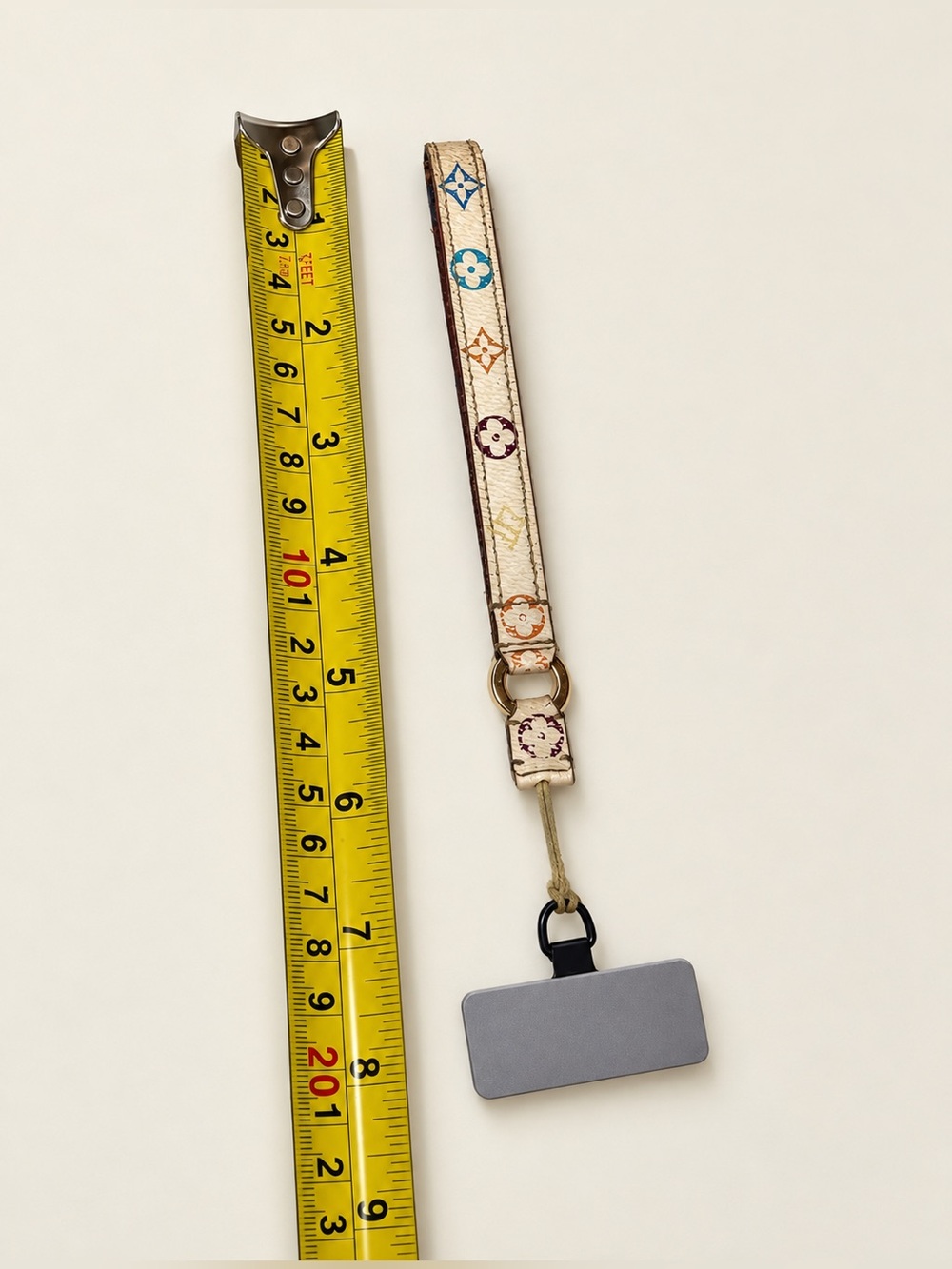 Louis Vuitton White Multicolor Monogram Wrist Lanyard ID Holder